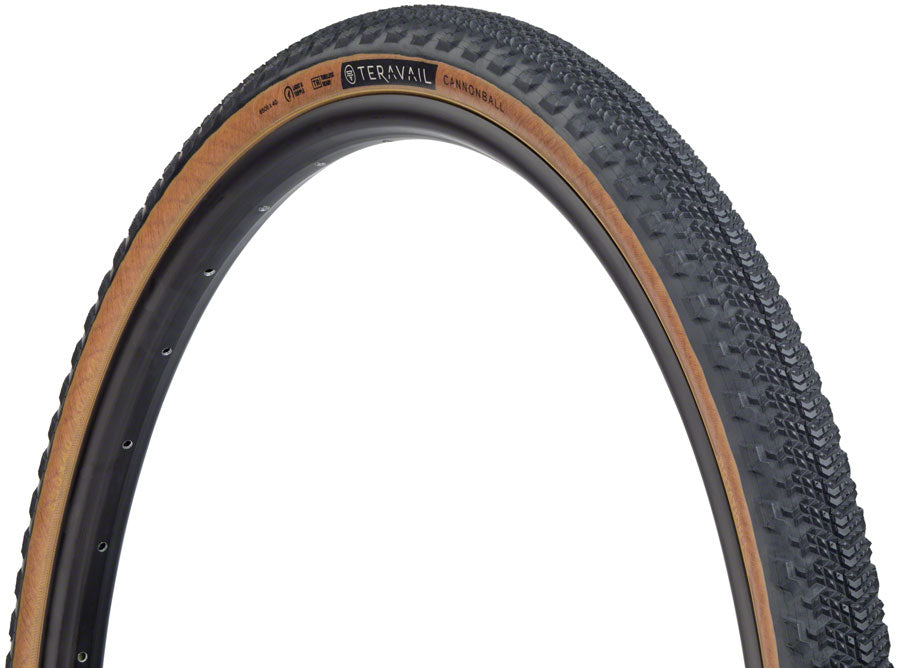 Teravail Cannonball Tire - 650b x 40 Tubeless Folding Tan Durable Fast Compound