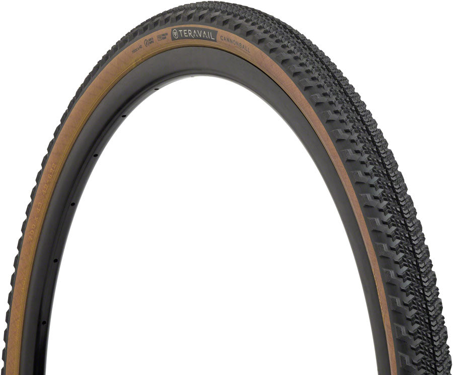 Teravail Cannonball Tire - 700 x 42 - Tubeless Folding Tan Durable Fast Compound-Goodwynn&#39;sGoodwynn&#39;s