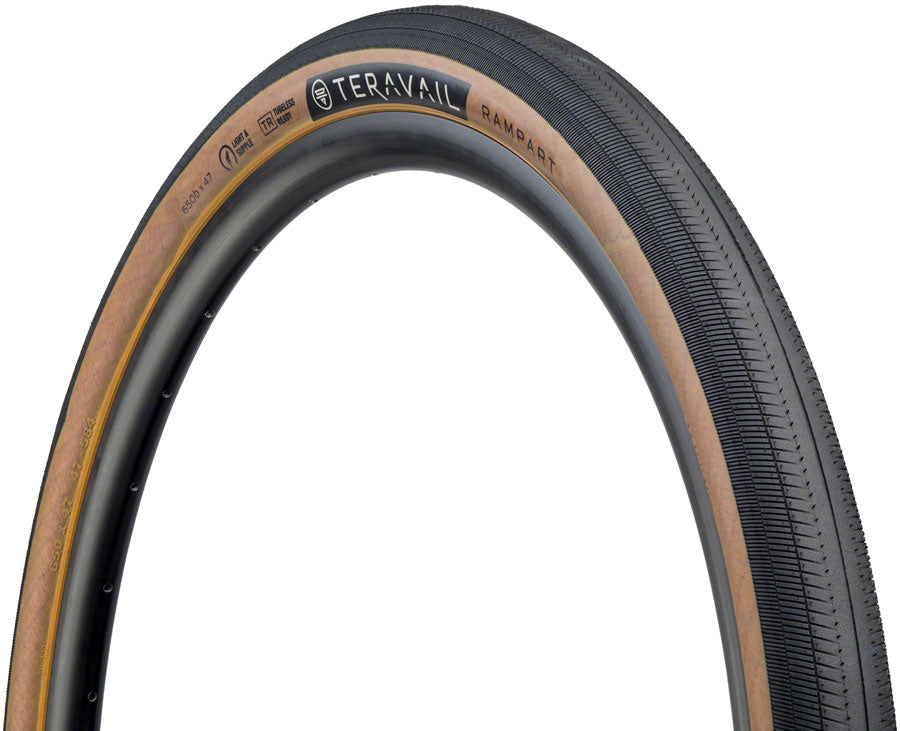 Teravail Rampart Tire - 650b x 47 Tubeless Folding Tan Light Supple Fast Compound-Goodwynn&#39;sGoodwynn&#39;s