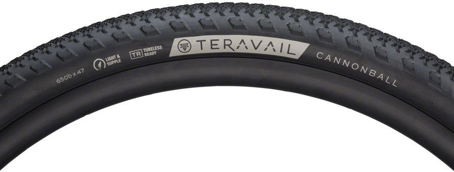 Teravail Cannonball Tire - 650b x 47 Tubeless Folding BLK Light Supple Fast Compound-Goodwynn&#39;sGoodwynn&#39;s