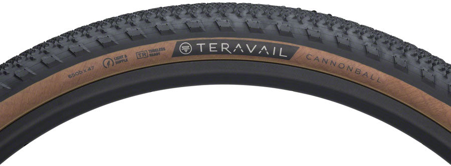 Teravail Cannonball Tire - 650b x 47 Tubeless Folding Tan Durable Fast Compound-Goodwynn&#39;sGoodwynn&#39;s