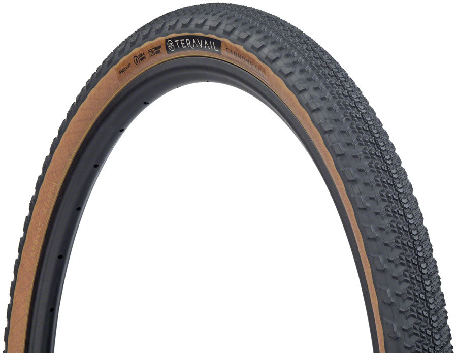 Teravail Cannonball Tire - 650b x 47 Tubeless Folding Tan Durable Fast Compound-Goodwynn&#39;sGoodwynn&#39;s