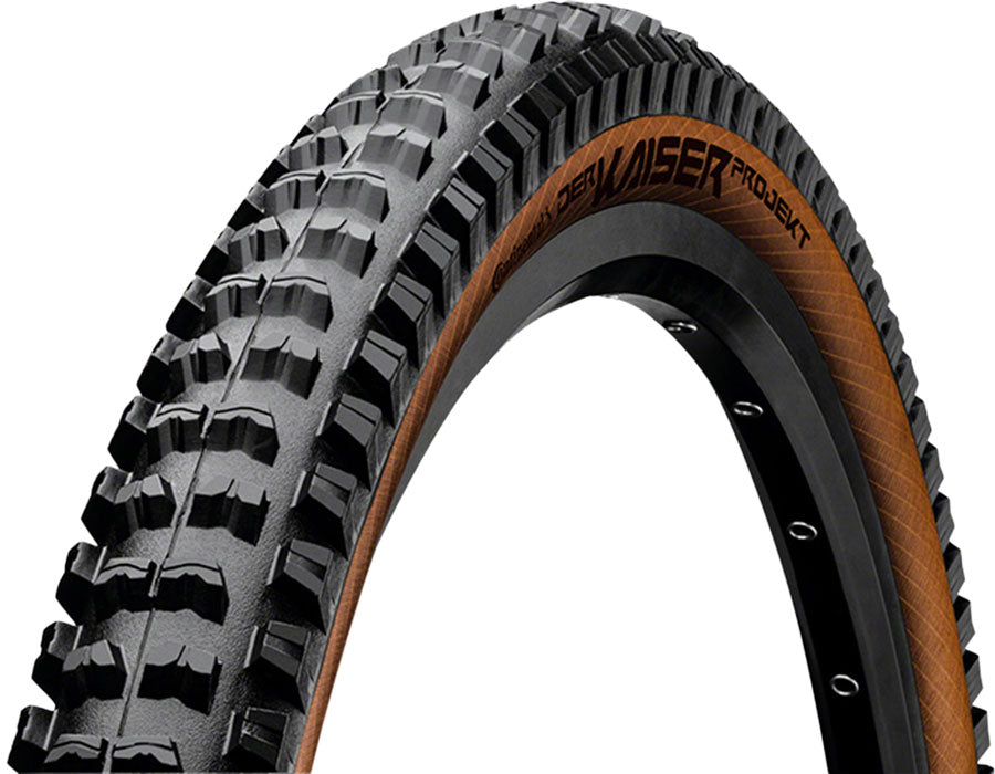 Continental Der Kaiser Projekt Tire - 27.5 x 2.40 Clincher Folding BLK/Amber ProTection Apex-Goodwynn&#39;sGoodwynn&#39;s