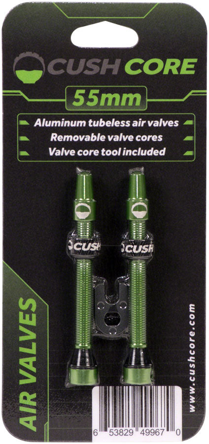 CushCore Tubeless Presta Valve Set - 55mm Green-Goodwynn&#39;sGoodwynn&#39;s