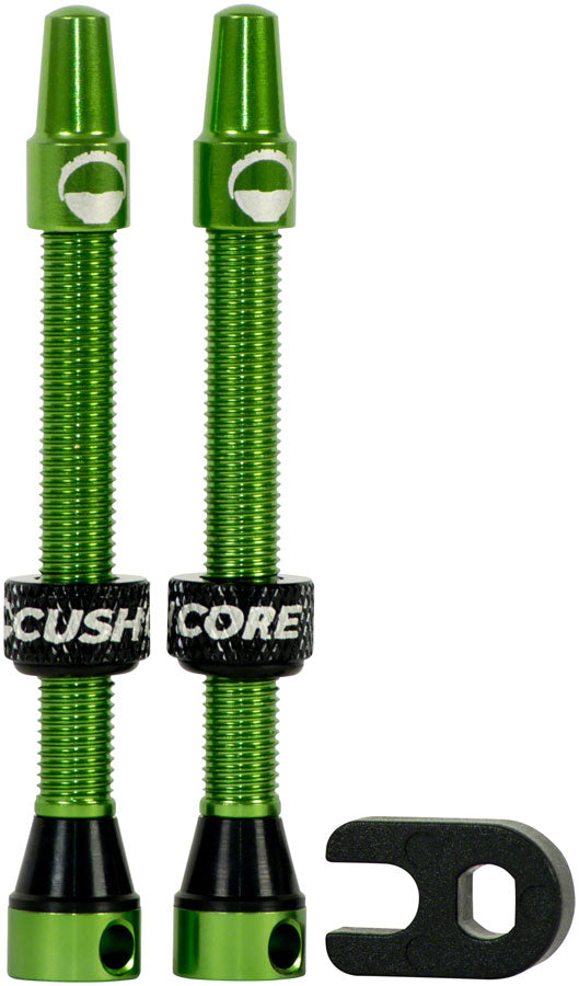 CushCore Tubeless Presta Valve Set - 55mm Green-Goodwynn's