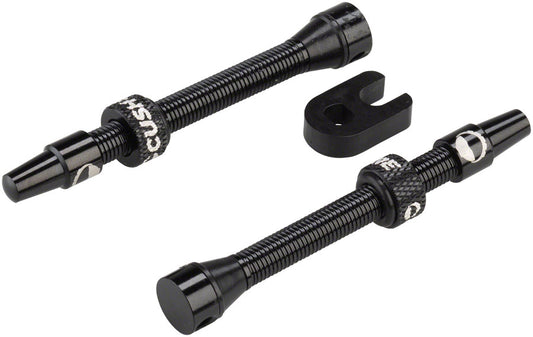 CushCore Tubeless Presta Valve Set - 55mm Black-Goodwynn's