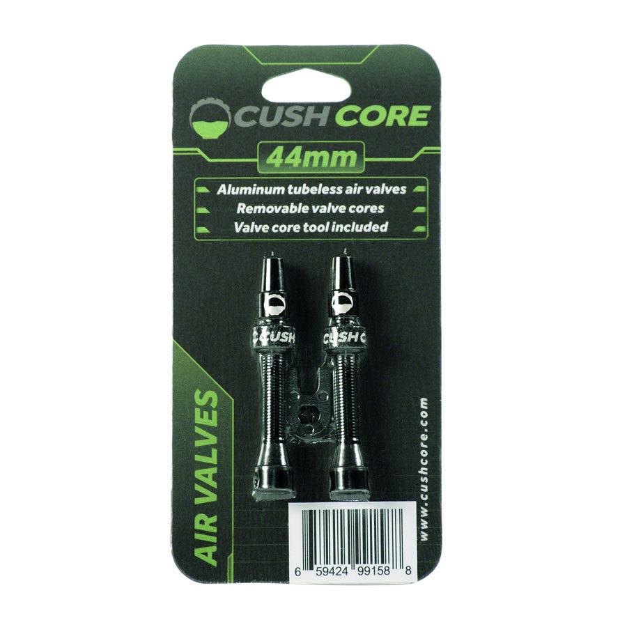 CushCore Tubeless Presta Valve Set - 44mm Black