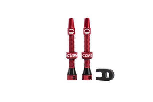 CushCore Tubeless Presta Valve Set - 44mm Red-Goodwynn's