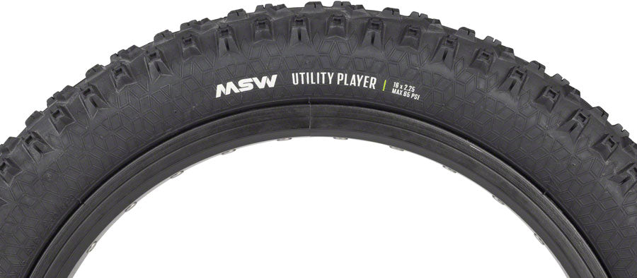 MSW Utility Player Tire - 16 x 2.25 Black Rigid Wire Bead 33tpi-Goodwynn&#39;sGoodwynn&#39;s