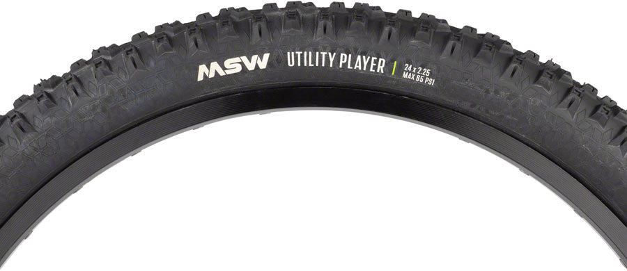 MSW Utility Player Tire - 24 x 2.25 Black Folding Wire Bead 33tpi-Goodwynn&#39;sGoodwynn&#39;s