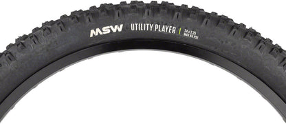 MSW Utility Player Tire - 24 x 2.25 Black Folding Wire Bead 33tpi