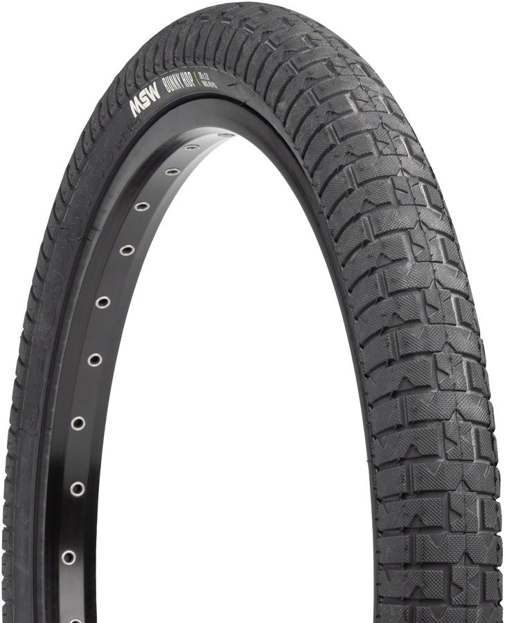 MSW Bunny Hop Tire - 20 x 2.0 Black Folding Wire Bead 33tpi