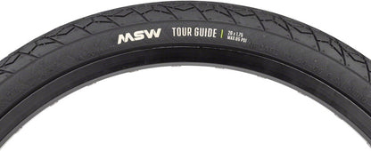 MSW Tour Guide Tire - 20 x 1.75 Black Folding Wire Bead 33tpi