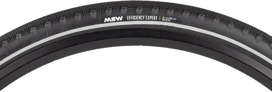 MSW Efficiency Expert Tire - 29 x 1.75 / 700 x 45 BLK Folding Wire Bead Puncture Protection Reflective Sidewalls 33tpi-Goodwynn&#39;sGoodwynn&#39;s