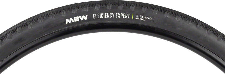 MSW Efficiency Expert Tire - 29 x 1.75 / 700 x 45 BLK Rigid Wire Bead 33tpi-Goodwynn&#39;sGoodwynn&#39;s