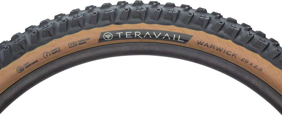 Teravail Warwick Tire - 29 x 2.5 Tubeless Folding Tan Light Supple Fast Compound-Goodwynn&#39;sGoodwynn&#39;s