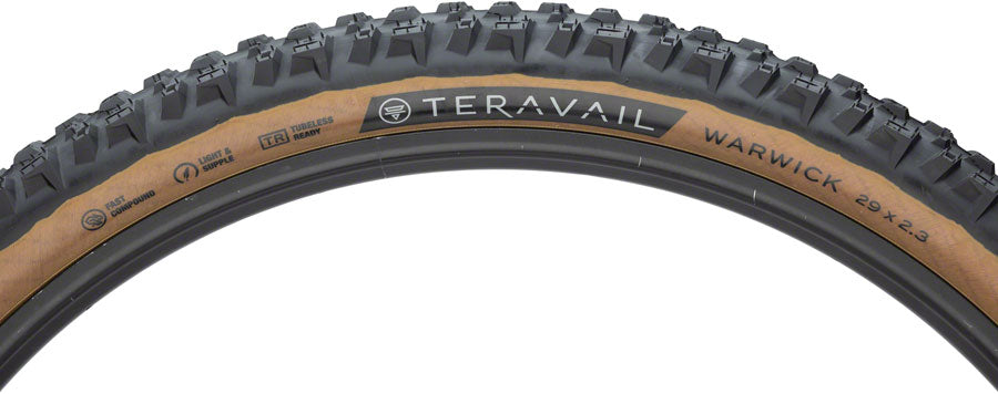 Teravail Warwick Tire - 29 x 2.3 Tubeless Folding Tan Light Supple Fast Compound-Goodwynn&#39;sGoodwynn&#39;s