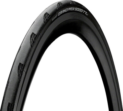 Continental Grand Prix 5000 Timetrial TR Tire - 700 x 25 Tubeless Folding BLK BLKChili Vectran Breaker LazerGrip ACT