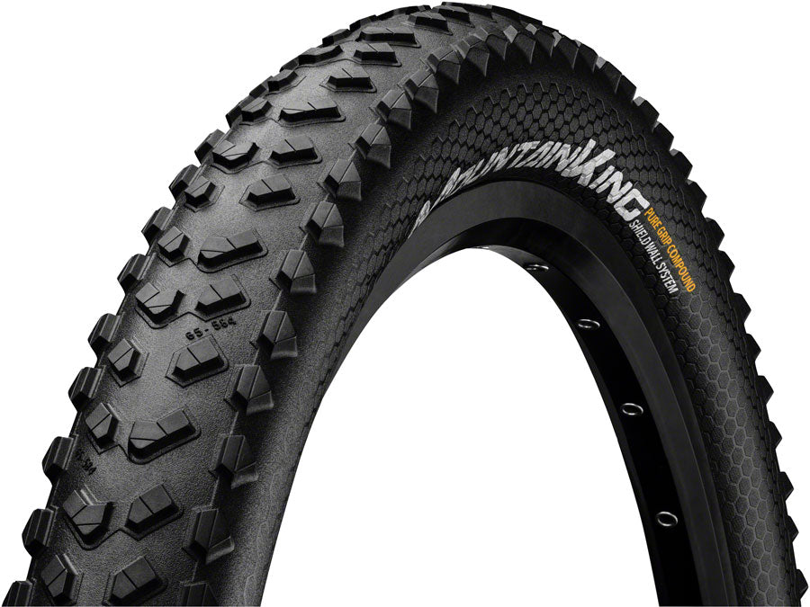 Continental Mountain King Tire - 26 x 2.30 Tubeless Folding BLK PureGrip ShieldWall System E25