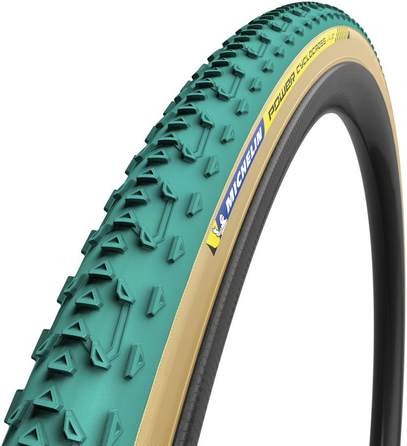 Michelin Power Cyclocross Jet Tire - 700 x 33 Tubular Folding Green/Tan-Goodwynn&#39;sGoodwynn&#39;s