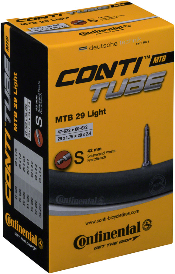 Continental Light Tube - 29 x 1.75 - 2.5 42mm Presta Valve-Goodwynn&#39;sGoodwynn&#39;s