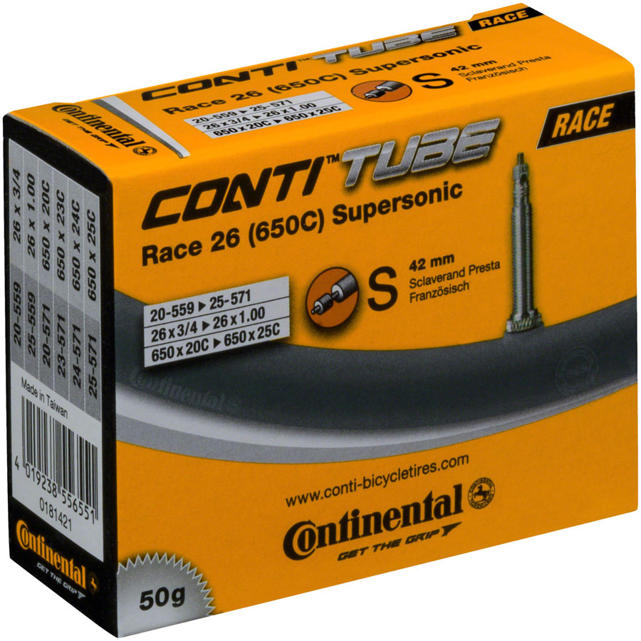 Continental Supersonic Tube - 26 / 650c x 20 - 25mm 42mm Presta Valve