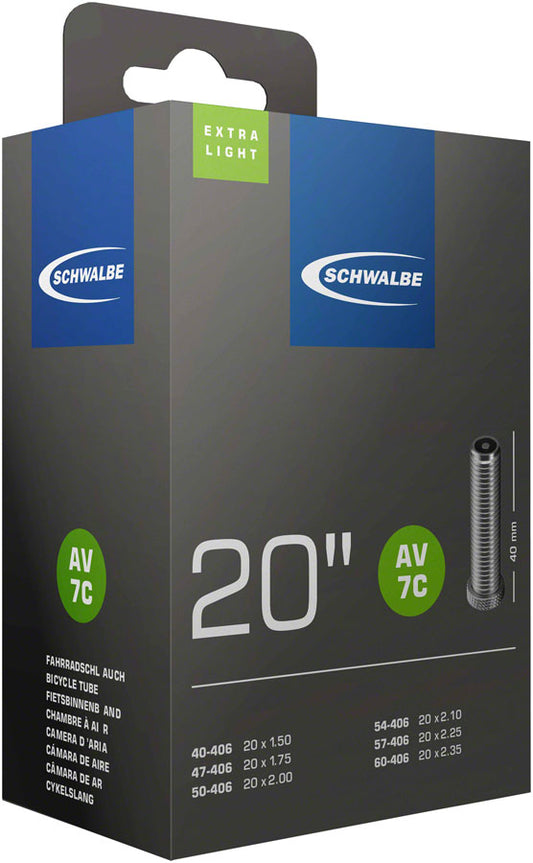 Schwalbe Extra Light Tube - 20 x 1.50 - 2.35 40mm Schrader Valve-Goodwynn's