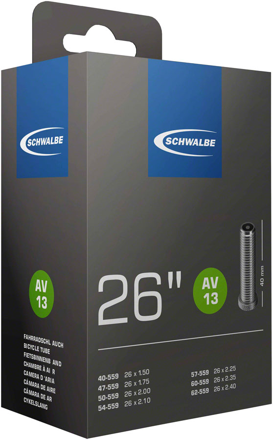 Schwalbe Standard Tube - 26 x 1.5 - 2.5 40mm Schrader Valve-Goodwynn&#39;sGoodwynn&#39;s