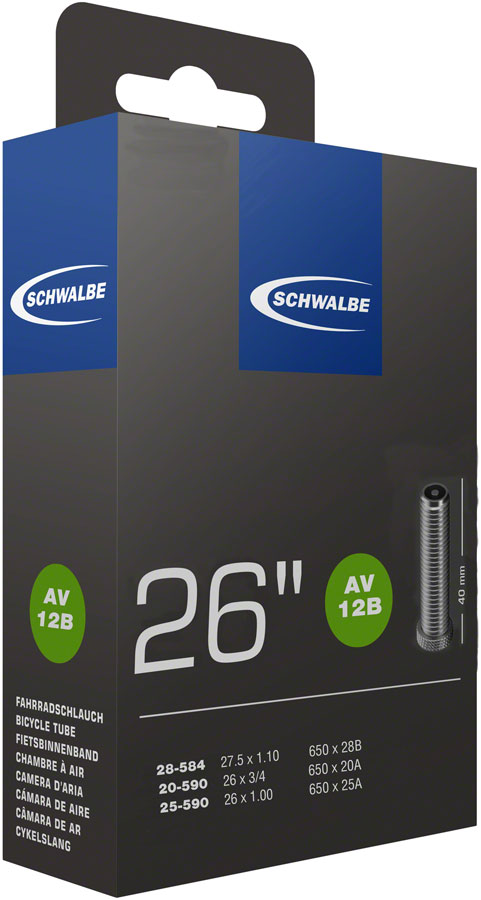 Schwalbe Standard Tube - 26 x 1 - 1.5/650 x 23mm 40mm Schrader Valve-Goodwynn&#39;sGoodwynn&#39;s