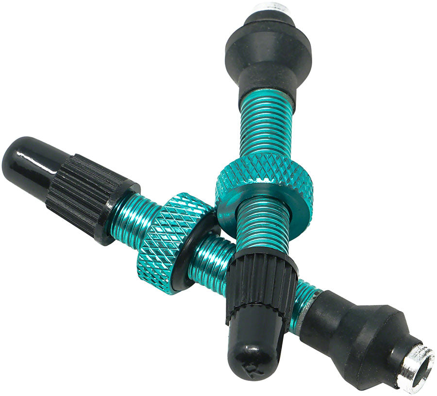 Industry Nine Tubeless Valves - 40mm Turqoise Pair