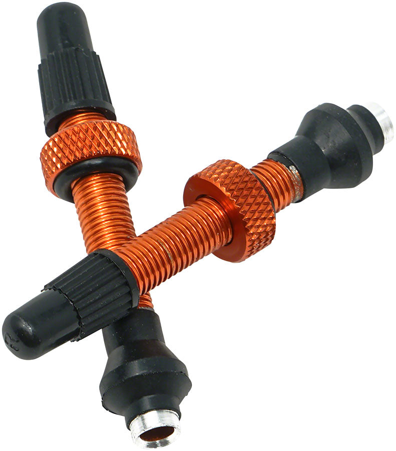 Industry Nine Tubeless Valves - 40mm Orange Pair