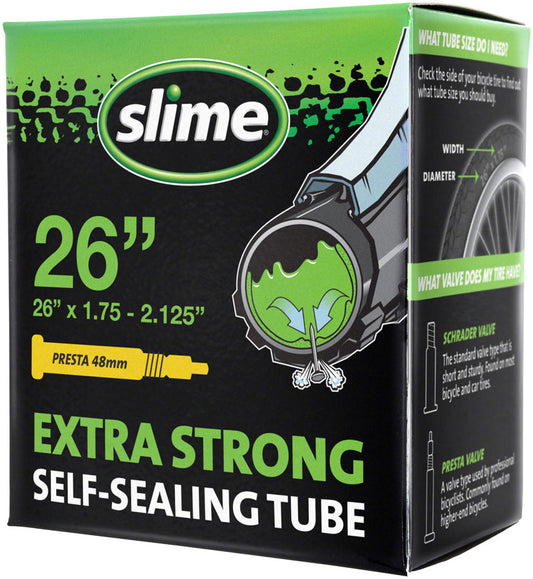 Slime Self-Sealing Tube - 26 x 1.75 - 2.125 48mm Presta Valve-Goodwynn's