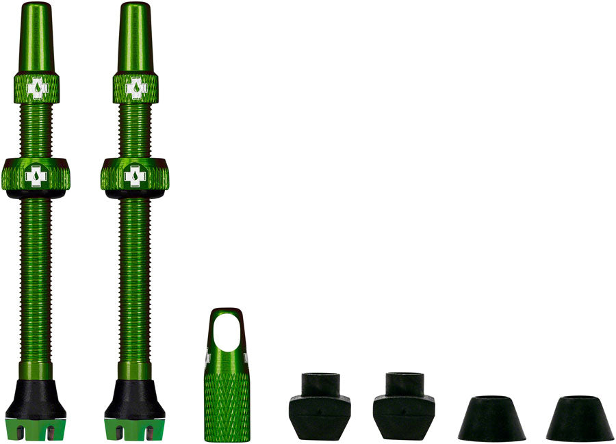 Muc-Off V2 Tubeless Valve Kit - Green 44mm Pair