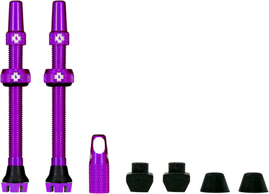 Muc-Off V2 Tubeless Valve Kit - Purple 44mm Pair-Goodwynn's