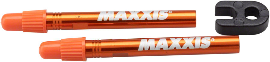 Maxxis MVS Tubeless Valves - Presta 60mm Pair Orange-Goodwynn&#39;sGoodwynn&#39;s