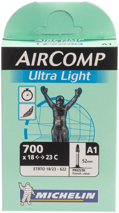 Michelin Aircomp Ultra Light Tube - 700 x 18 - 23mm 52mm Presta Valve