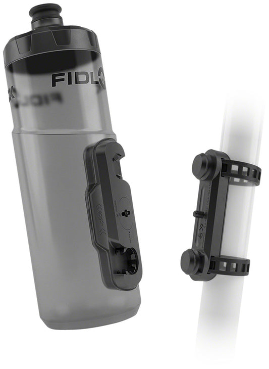 Fidlock TWIST Water Bottle Cage Set - Universal Base Mount Strap-On 600ml Smoke-Goodwynn's