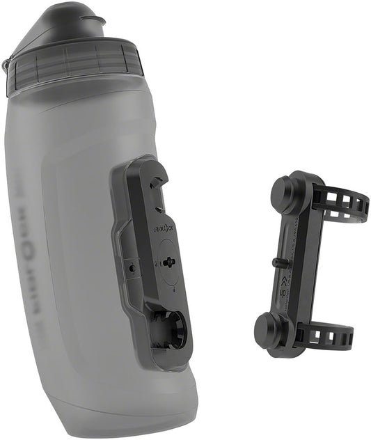 Fidlock TWIST Water Bottle Cage Set - Universal Base Mount Strap-On 590ml Smoke-Goodwynn's