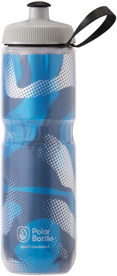 Polar Bottles Sport Insulated Contender Water Bottle - 24oz Blue/Silver-Goodwynn&#39;sGoodwynn&#39;s