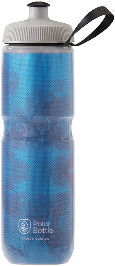 Polar Bottles Sport Insulated Fly Dye Water Bottle - 24oz Electric Blue-Goodwynn's