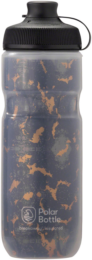 Polar Bottles Breakaway Muck Insulated Shatter Water Bottle - 20oz Charcoal/Copper-Goodwynn's