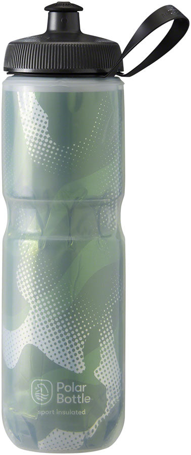 Polar Bottles Sport Contender Insulated Water Bottle - 24oz Olive/Silver-Goodwynn&#39;sGoodwynn&#39;s