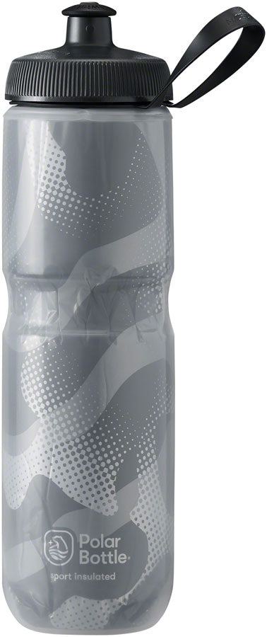 Polar Bottles Sport Contender Insulated Water Bottle - 24oz Charcoal/Silver-Goodwynn's