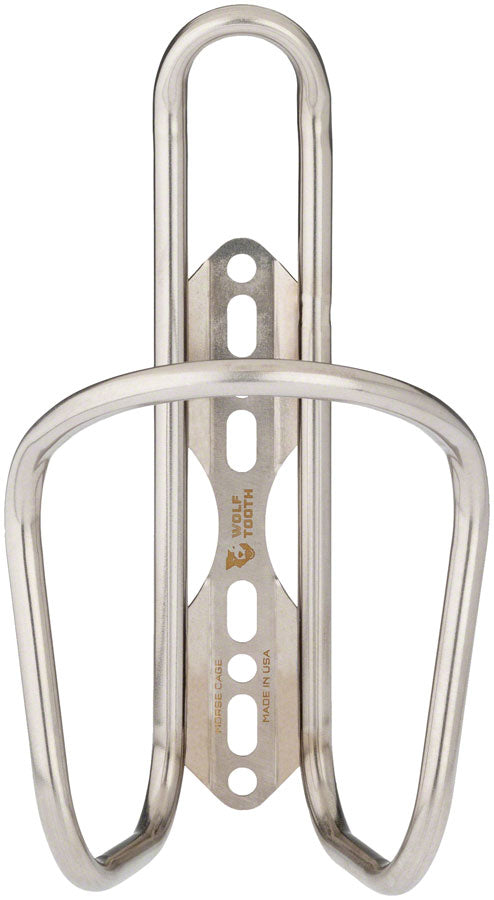 Wolf Tooth Morse  Bottle Cage - Stainless Steel Silver-Goodwynn's