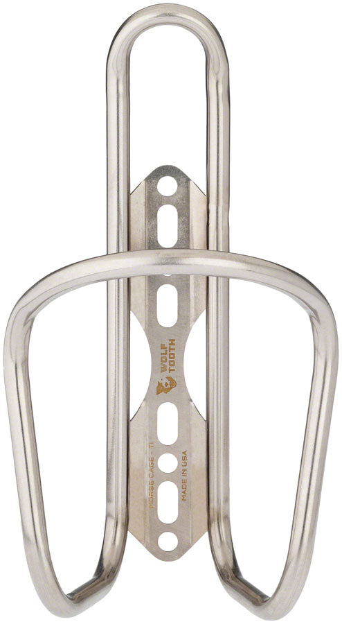 Wolf Tooth Morse  Bottle Cage - Titanium Silver-Goodwynn&#39;sGoodwynn&#39;s