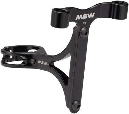 MSW Seltzer Mount - CO2 and Bottle Cage holder with 27.2mm clamp Black