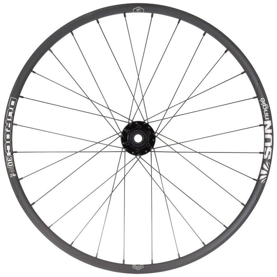 Sun Ringle Duroc 30 JUNIT Front Wheel - 24" 15/QR x 100mm 6-Bolt Black