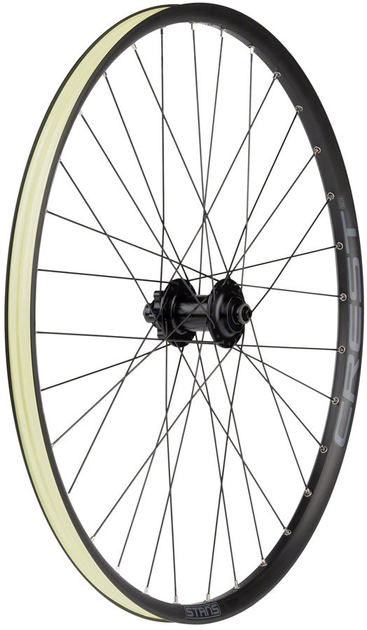 Stans No Tubes Crest S2 Front Wheel - 26" QR x 100mm 6-Bolt Black