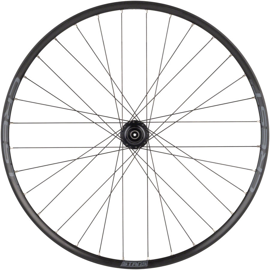 Stans No Tubes Crest S2 Front Wheel - 27.5" QR x 100mm 6-Bolt Black