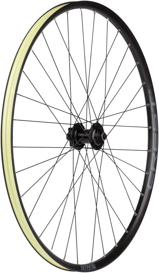 Stans No Tubes Crest S2 Front Wheel - 29" QR x 100mm 6-Bolt Black